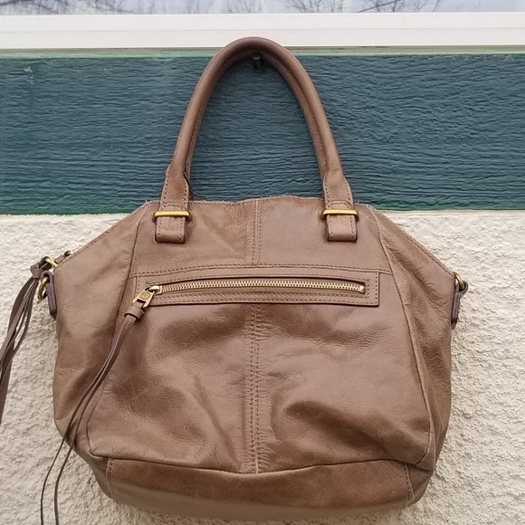 Elliott Lucca brown leather shoulder bag - Picture 2 of 11